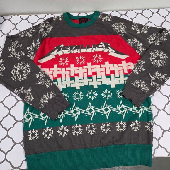 Metallica Christmas Sweater Master of Puppets Ugly Christmas Sweater XXL